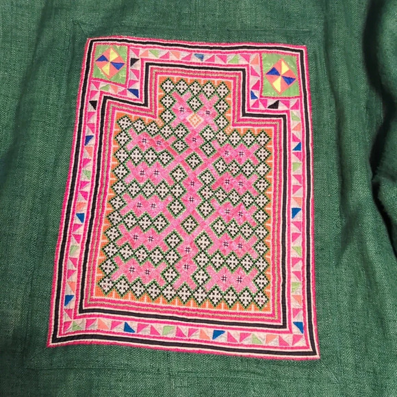 Reversible Hmong embroidery jacket Blazer coat - Picture 15 of 15